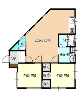 【間取り】 | 岩井西新築平屋建