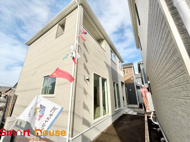 相模原市中央区上溝第140　全4棟の外観|オシャレな外観は、人の目を引くだけではなく自慢したくなりますね！植木を置いたりアレンジは、自由です。自分の好みに仕上げましょう♪