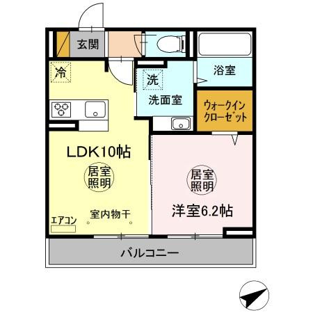 Infinito（インフィニート）　Aの間取り|間取図