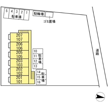 アーバンヒルズかしま　Ⅱの区画図|配置図