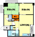 【間取り】 | トータス西天満　開放感のある間取り