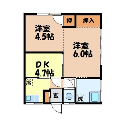長崎県長崎市　一棟アパートの間取り