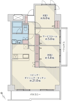 【間取り】 | エバーグリーン江波山