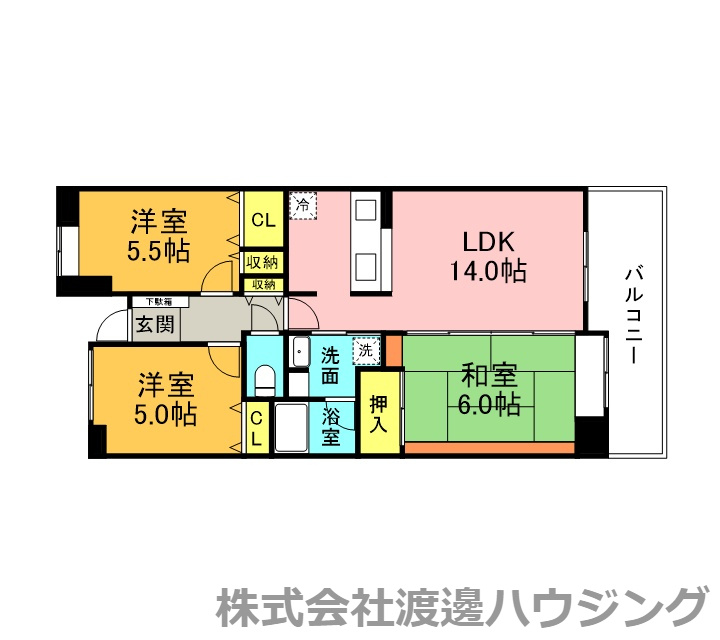 シティコート曽根東町五番館の間取り
