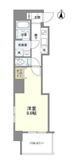 グランドアーク笹塚の間取り