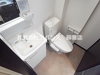 【洗面所】 | AQUE2 | 脱衣スペースもあります