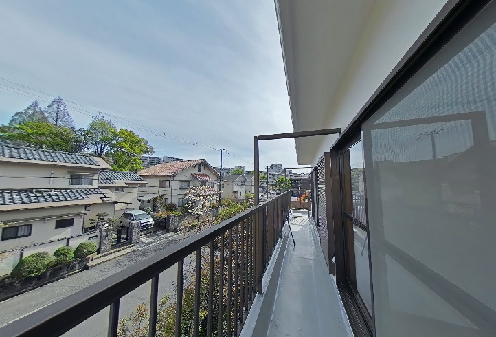 吹田市高野台2丁目貸家のバルコニー