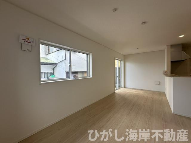 茅ケ崎市中島　新築戸建の居間・リビング|14.5帖　LDK