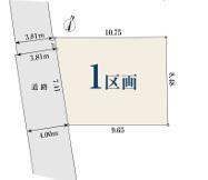 茅ヶ崎市小和田　売地の土地図|土地図