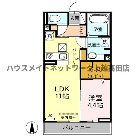アクシア西本町の間取り|間取図