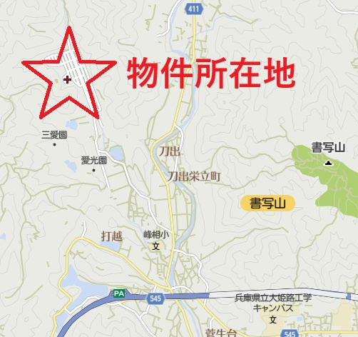 緑台中古一戸建の地図