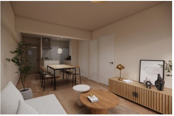 ★仲介手数料無料★セザール御殿山（新耐震構造　三方向角住戸）の居間・リビング