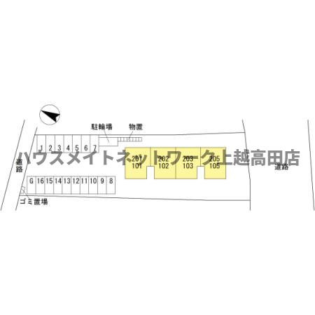ロジュマン シュシュ Ｃの区画図|配置図