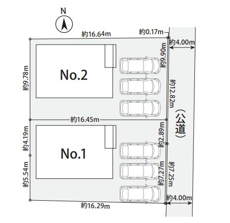 藤沢市大庭新築戸建て　3期№1の区画図|区画図「藤沢市大庭新築戸建て」
