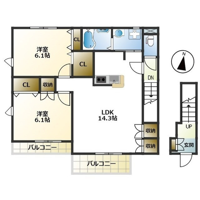 Ｔ－ｈｏｕｓｅの間取り