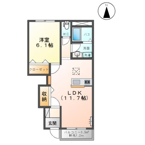 オレンジコートの間取り
