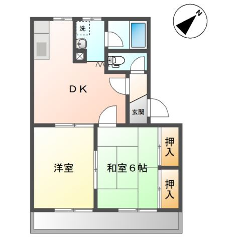 ヒルズシャトーの間取り