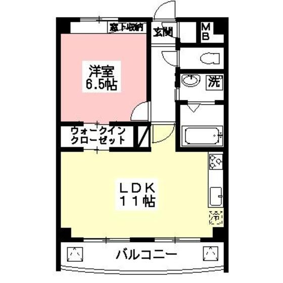 岐阜市若宮町８丁目のアパートの間取り