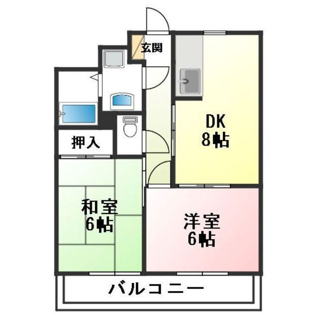 ジュネスＳＨＩＭＡＢＥの間取り