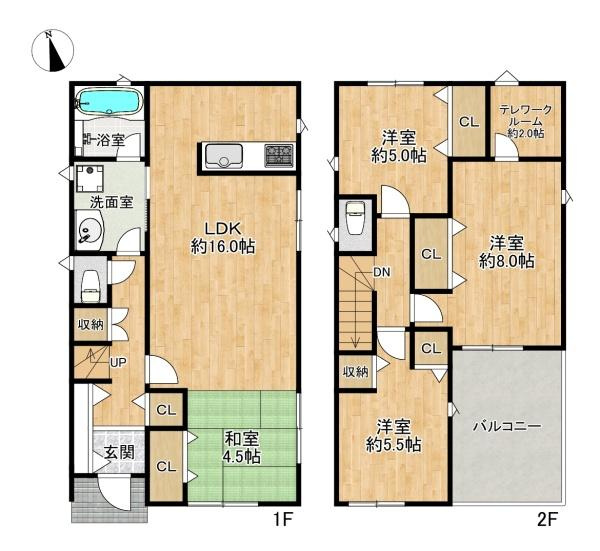 【間取り】 | 垂水区清水が丘1丁目　2号棟　新築戸建