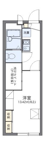 レオパレスＭＡＭＡの間取り|代表的な間取のため実際の間取とは異なる場合があります