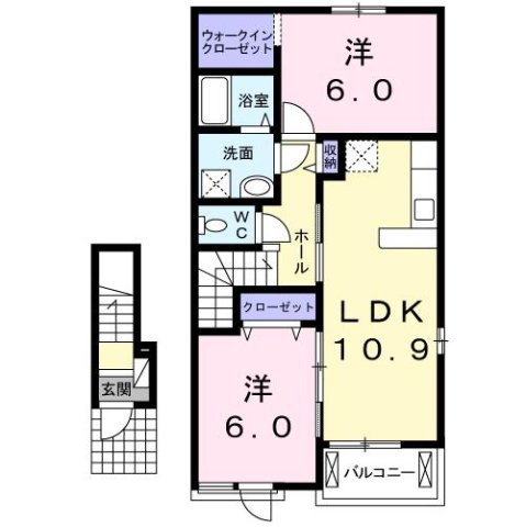 【間取り】 | レヴェランスＡ