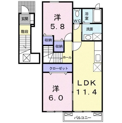 グリーンハイツ鷹取の間取り