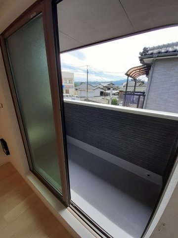 フランフラワーＢのバルコニー