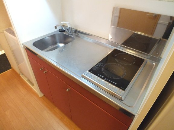 レオパレスＳＡＫＵＲＡⅡのキッチン|2口電気コンロ