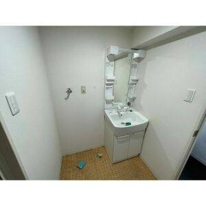 深山マンションの洗面所