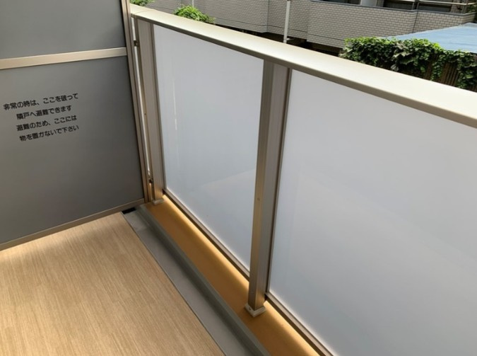 ORSUS新江古田のバルコニー