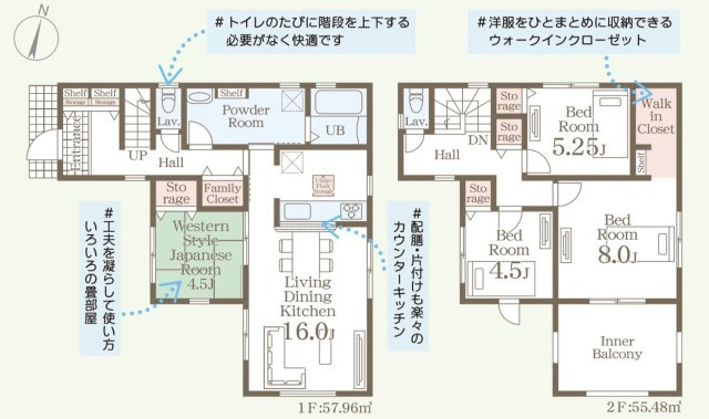 リーブルガーデン熊本市北区鶴羽田第八の間取り