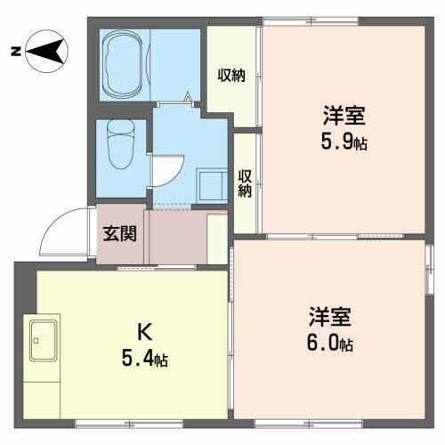 グレースフル赤坂 Ｄの間取り