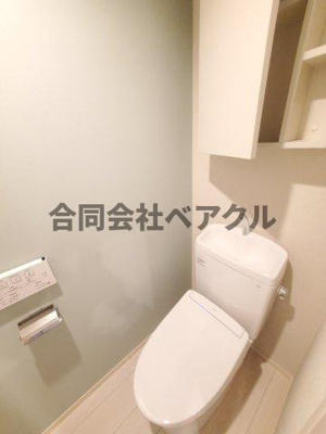【トイレ】 | Mare 京都一条 | 落ち着いた色調のトイレです