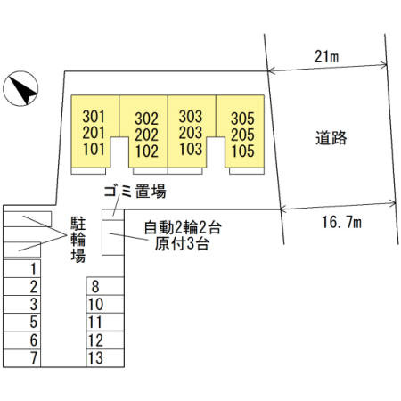 GLANZ KISHIBEの区画図