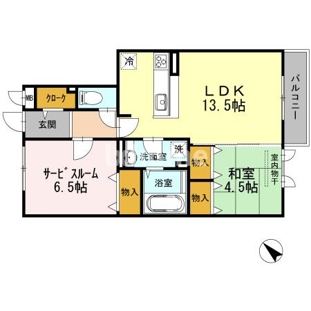 サンスクエア千里万博　Ａ棟の間取り