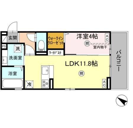 セレブ天草　A棟の間取り