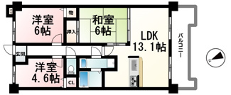 【間取り】 | グローバル堅田Ⅱ