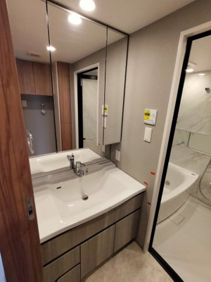 【洗面所】 | プレシス千葉みなとベイフロント | コンパクトで使いやすい洗面所