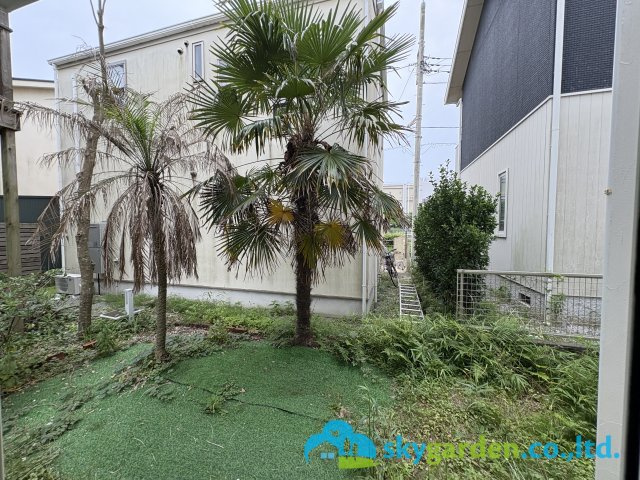 藤沢市鵠沼海岸５丁目　中古戸建　全１棟の庭|家庭菜園も楽しめるお庭です