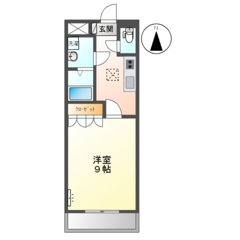サンモール中島Ａの間取り