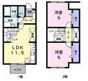 【間取り】 | カップル、ファミリーにおすすめ！2LDK！