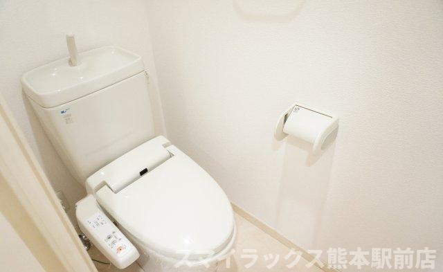 熊本市中央区水前寺公園の賃貸マンションのトイレ
