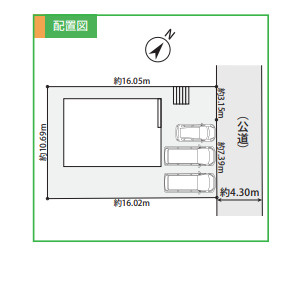 鎌倉市今泉台三丁目　新築戸建　全１棟の区画図
