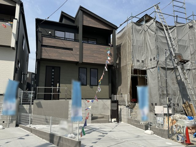 神戸市垂水区名谷町１期新築戸建２号棟の前面道路含む現地写真