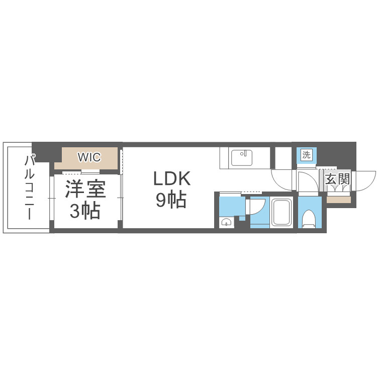 リビオメゾン新大阪の間取り