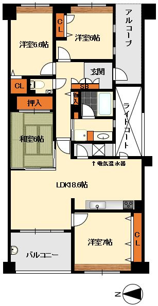 【間取り】 |  ネアシティガーデン西の丘☆仲介手数料無料☆