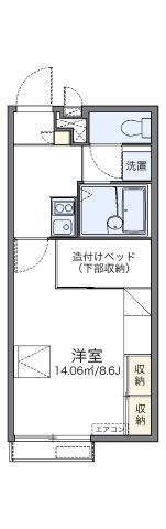 レオパレス俵口ヒルズの間取り
