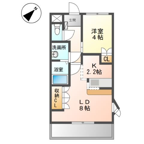 エスポアール白山の間取り