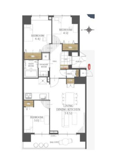 【間取り】 | ヴェント蘇我エミネンテ・ガーデン | ◆専有面積65.94㎡◆3LDK◆
※図面と現況が相違する場合は現況を優先いたします。
